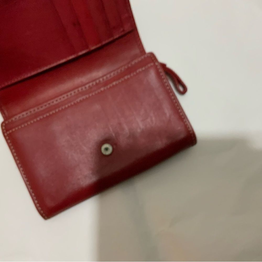 COACH Hampton Red Leather Bifold Wallet - Picture 4 of 12
